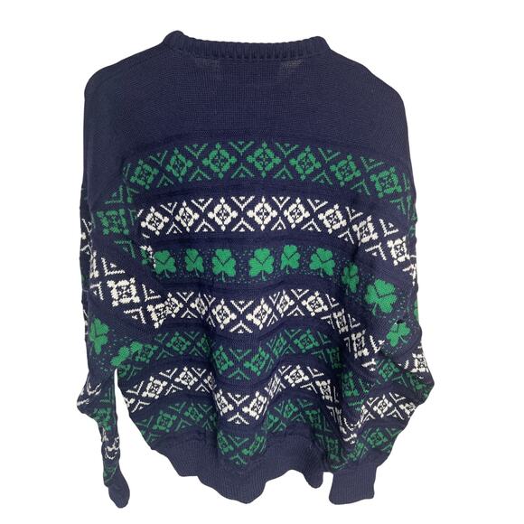 Blarney Castle Designs Pure New Wool Shamrock Sweater Large - Picture 2 of 6